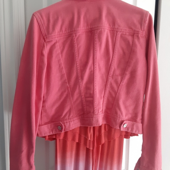 DKNY Fuschia Jean Jacket - Picture 2 of 3